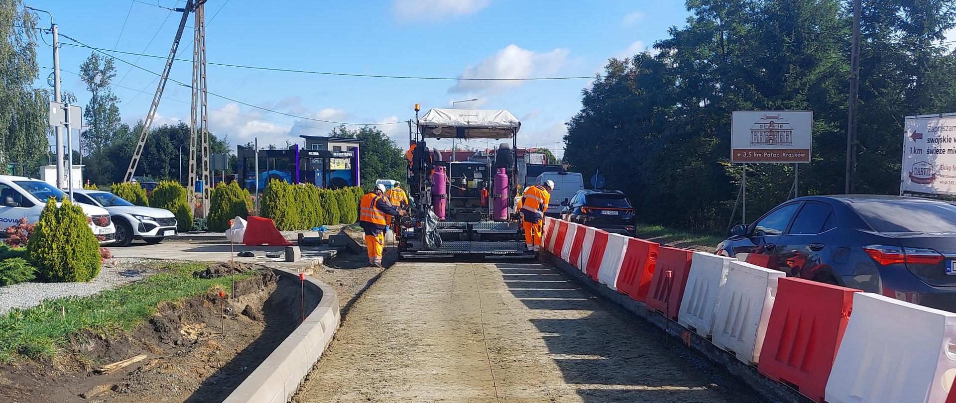 Prace na DK35 w Marcinowicach 