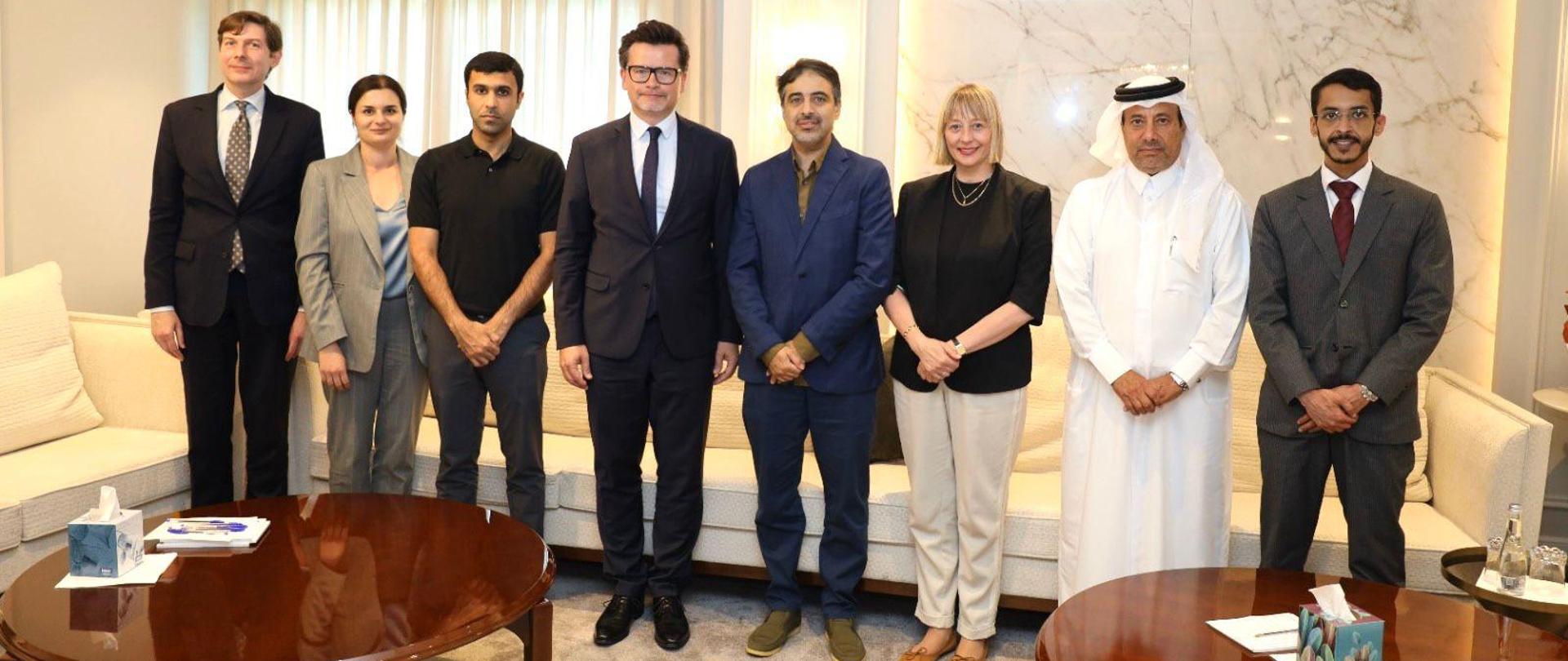 Meeting at the Embassy of Qatar