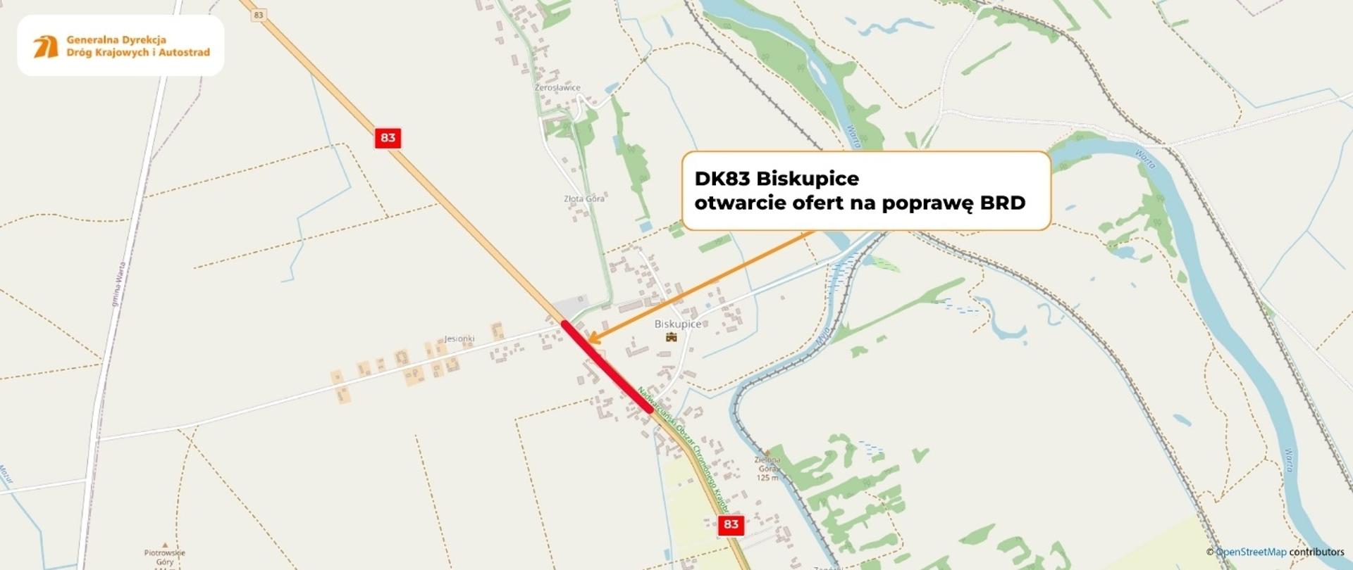 DK83 Biskupice- otwarcie ofert