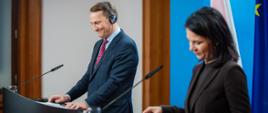 Minister Radosław Sikorski spotkał się z Minister spraw zagranicznych Niemiec Annaleną Baerbock