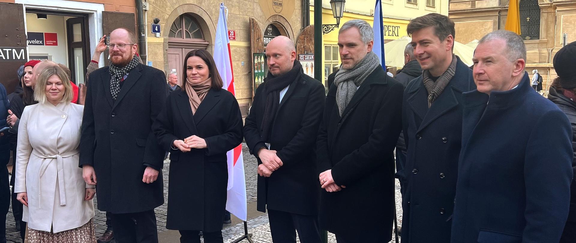 Odsłonięcie tablicy upamiętniającej Franciszka Skarynę 