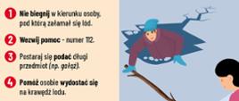 PLAKAT BEZPIECZNE FERIE ZIMOWE 2024