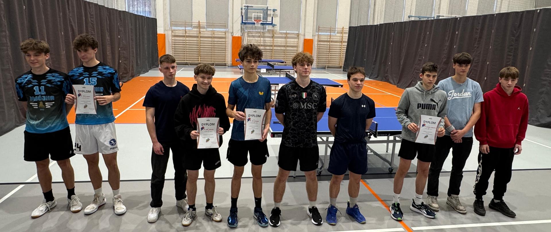 Wręczenie nagród za półfinał tenisa stołowego chłopców 2025