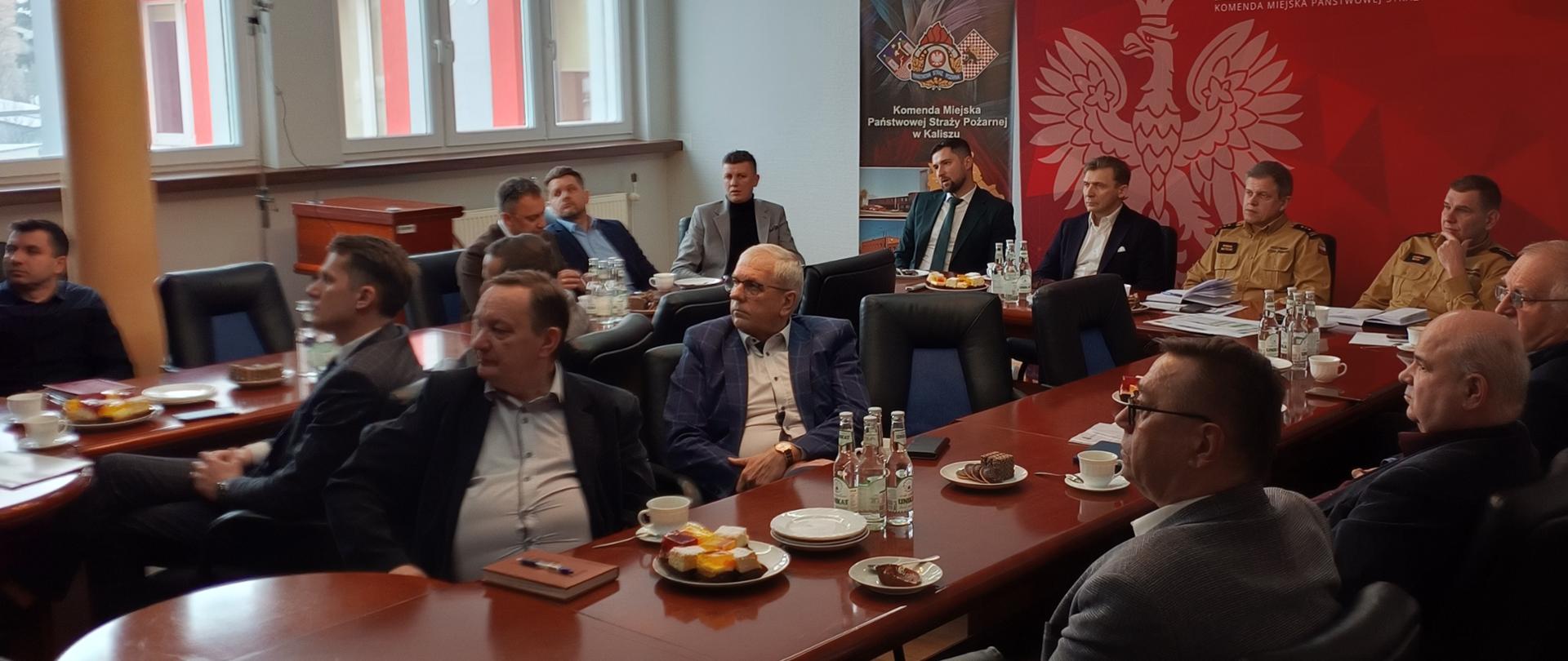 Realizacja zadań ochrony ludności – spotkanie z samorządowcami w KM PSP w Kaliszu