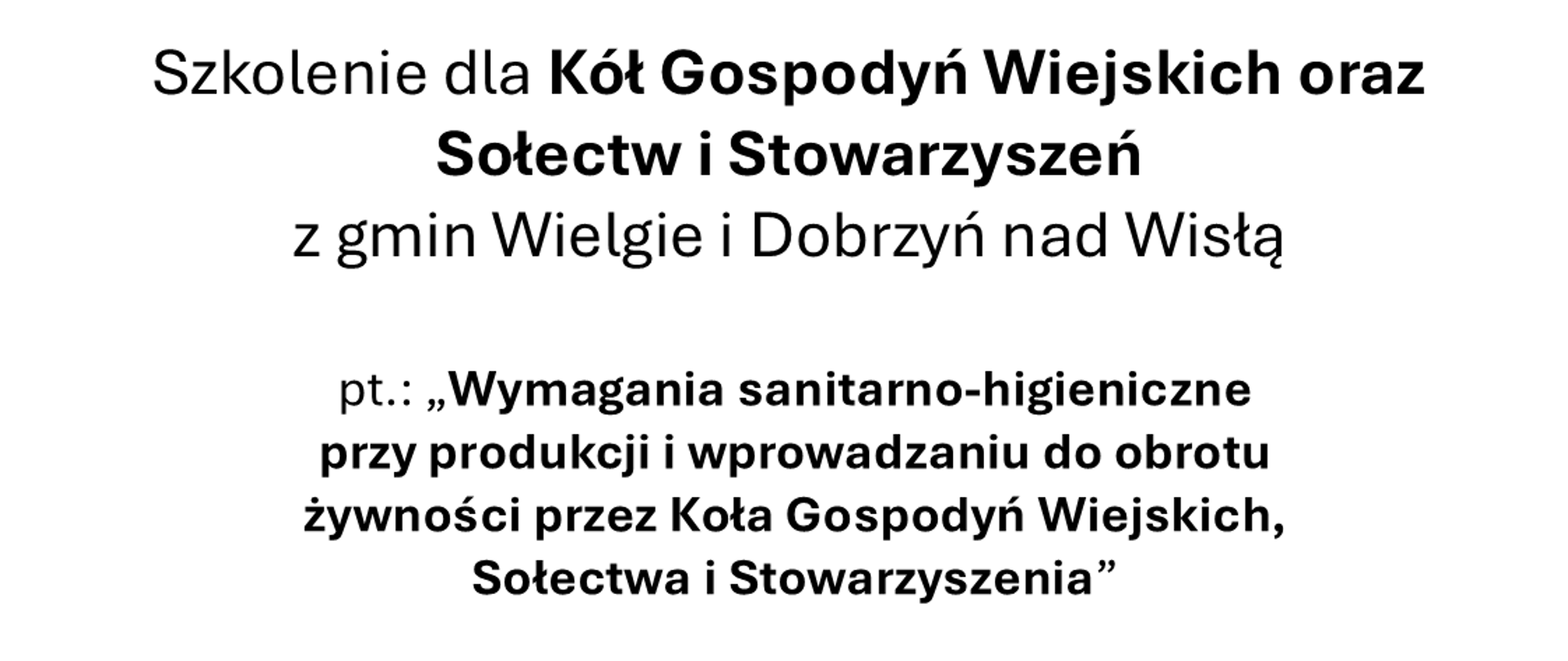 szkolenie wielgie dobrzyn