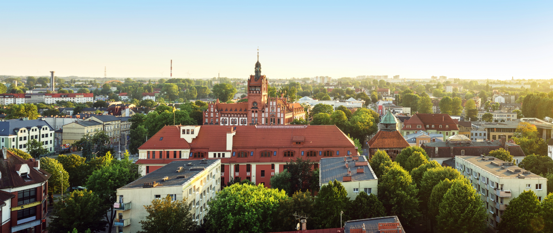 Słupsk - widok z lotu ptaka