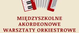 u góry rysunek dolnej części akordeonu w kolorach biało - czerwono -- szaro - czarnych, poniżej czerwone napisy 
