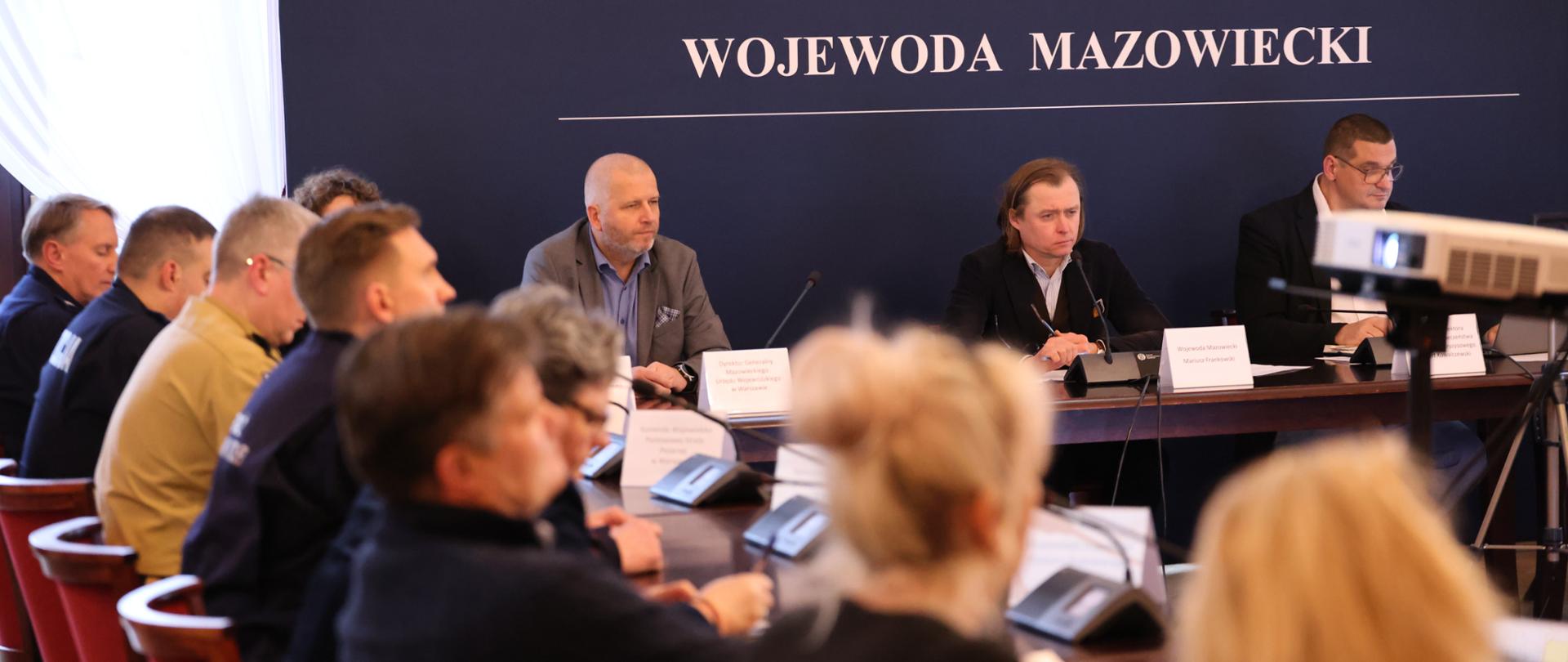 posiedzenie Mazowieckiego Wojewódzkiego Zespołu Zarządzania Kryzysowego