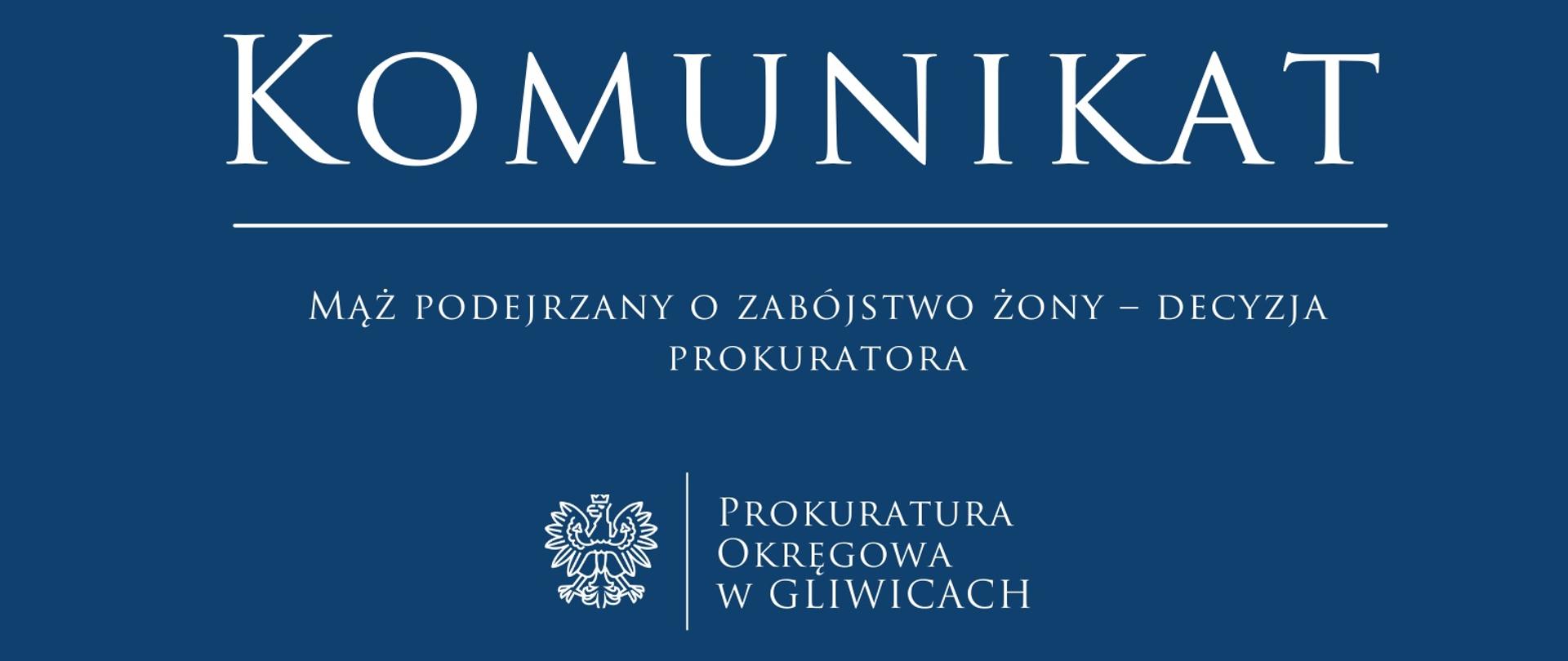 Mąż podejrzany o zabójstwo żony – decyzja prokuratora