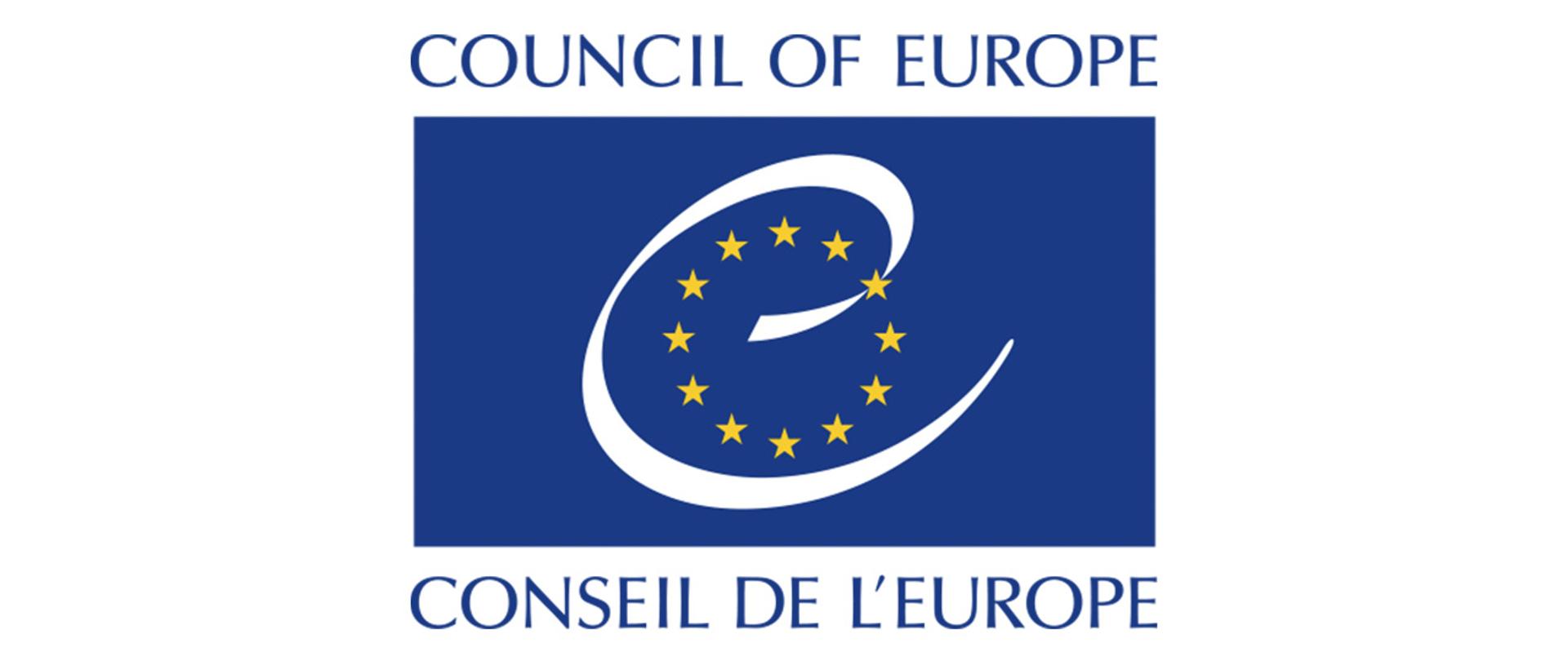 Na zdjęciu: logo CoE (Council of Europe Conseil de L'europe)