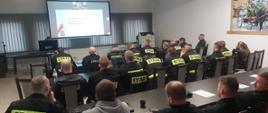 Na zdjęciu widać uczestników szkolenia podczas wykładu 
