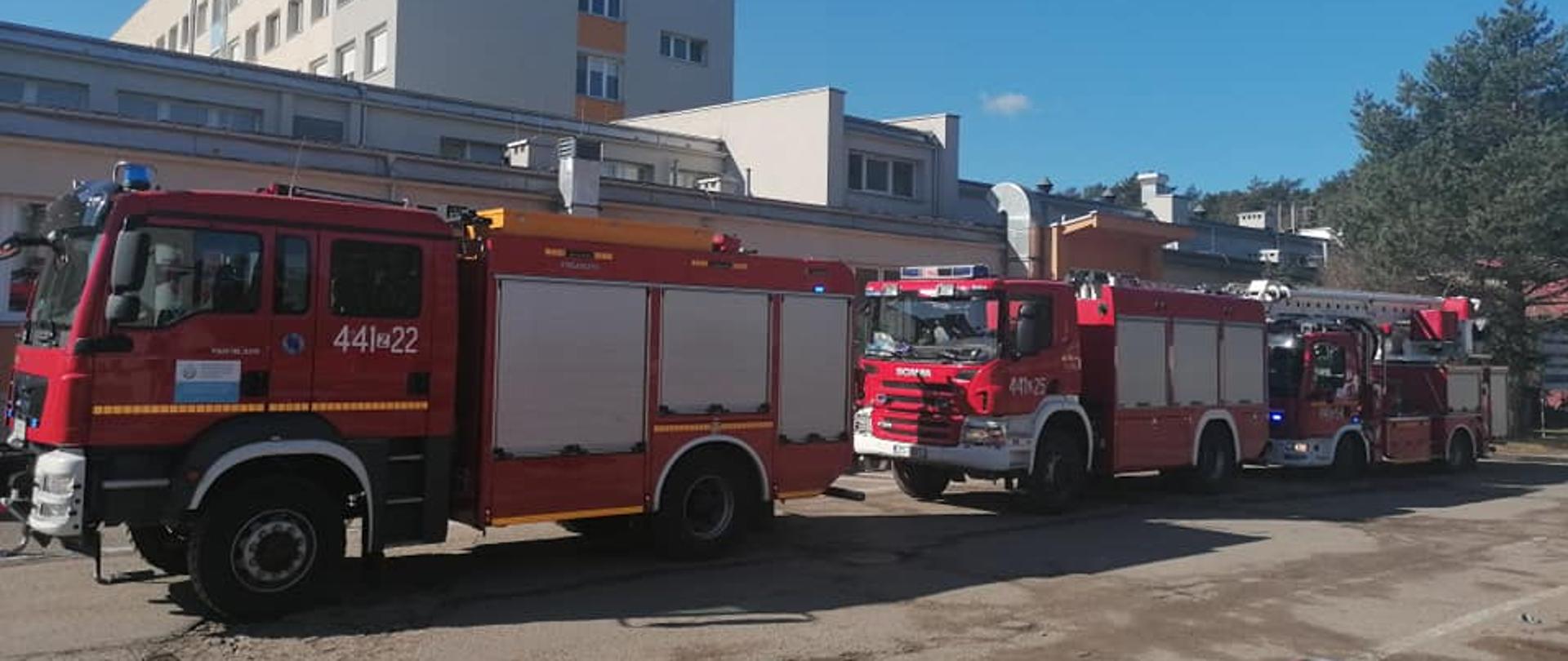 widok pojazdów ratowniczo-gaśniczych KP PSP Gryfice