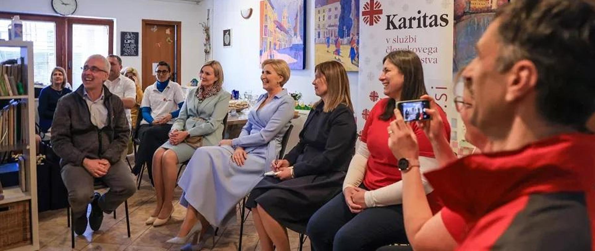 Spotkanie w Domu Samotnej Matki w Lublanie