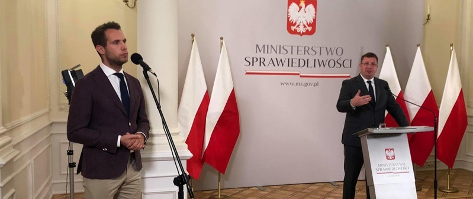 Konferencja prasowa Sekretarza Stanu Michała Wójcika
