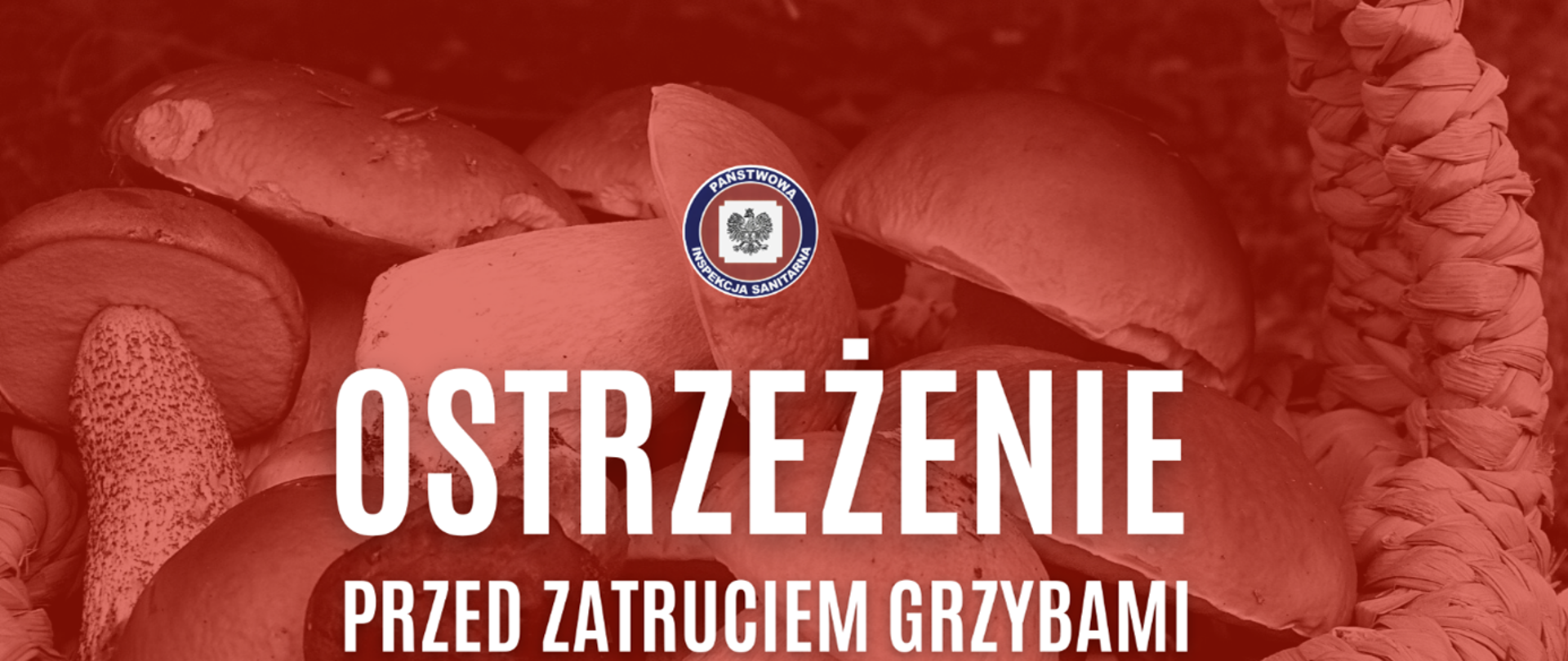ostrzeżenie przed zatruciem grzybami