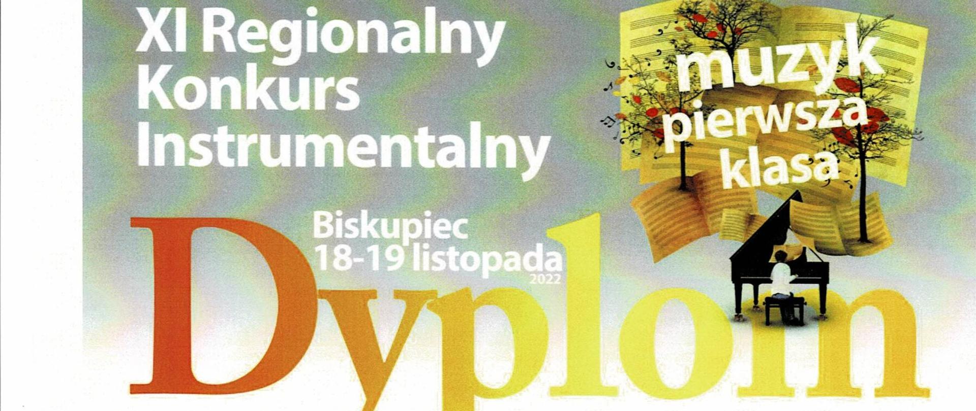 Dyplom informujący o otrzymaniu wyróżnienia w kategorii II uczennicy PSM I stopnia im. E. Młynarskiego w Augustowie