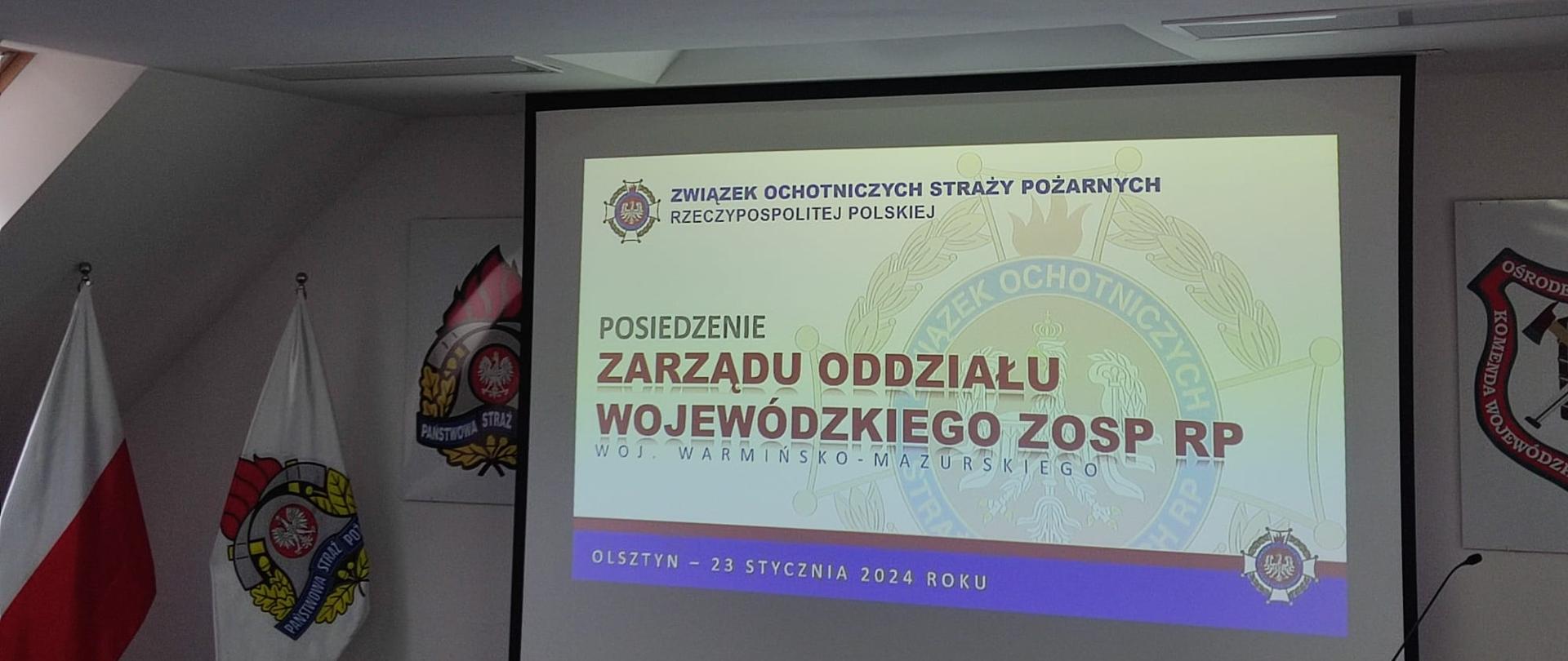 Posiedzenie Zarządu Oddziału Wojewódzkiego ZOSP RP podsumowujące rok 2023