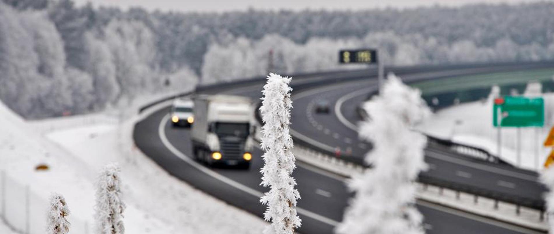 Zima na drogach krajowych