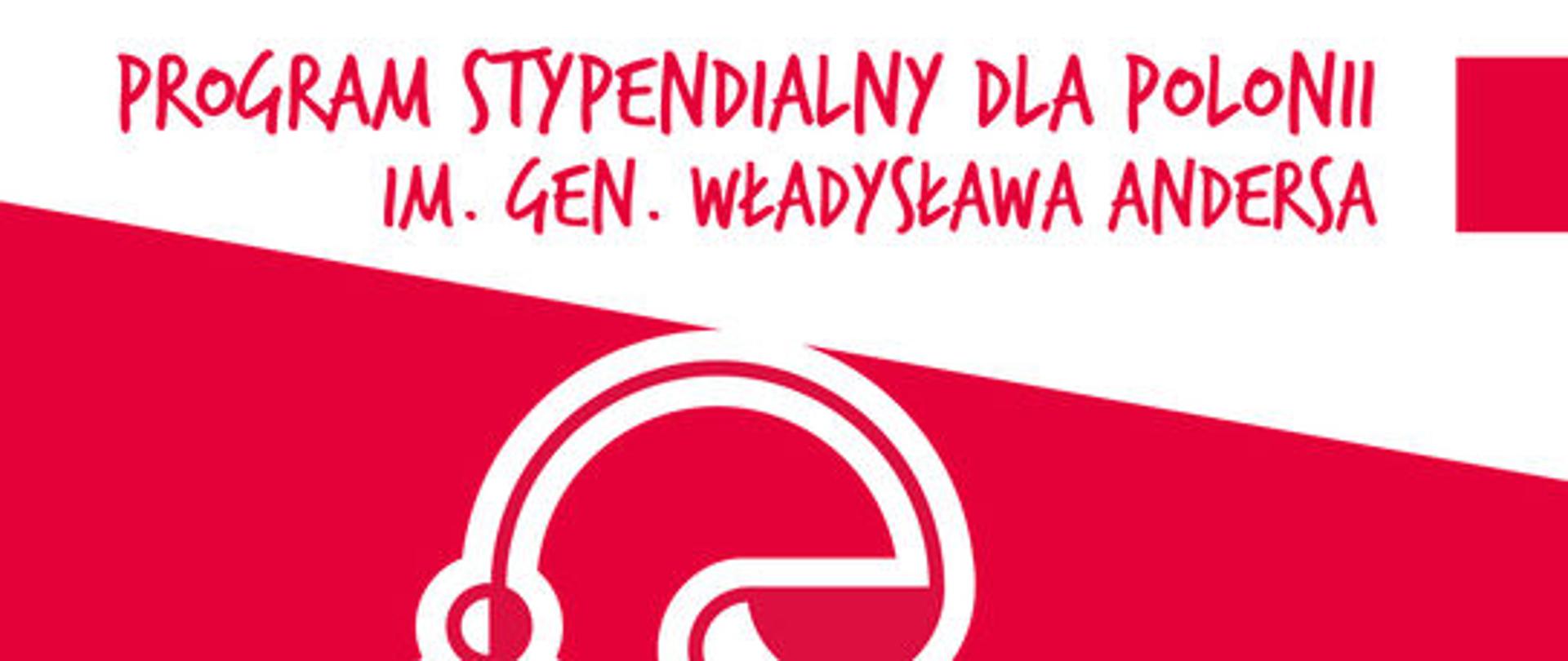 Plakat programu stypendialnego dla Polonii im. gen. Władysława Andersa