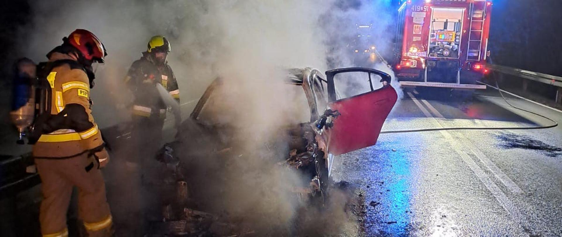 Pożar samochodu