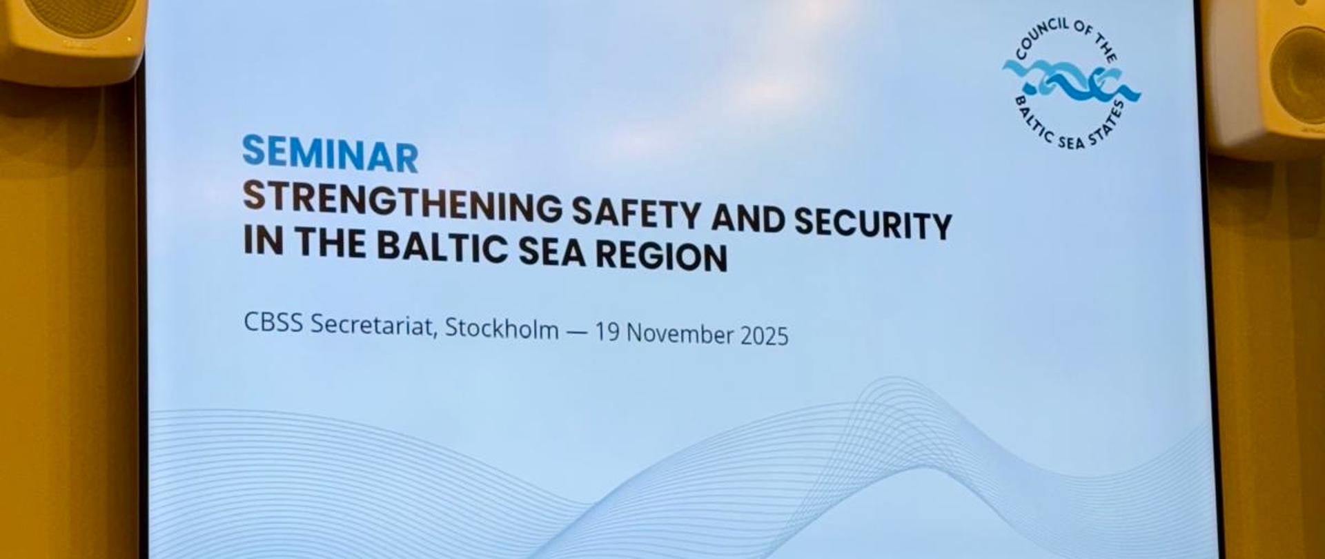 Seminar on Security in the Baltic Sea Region