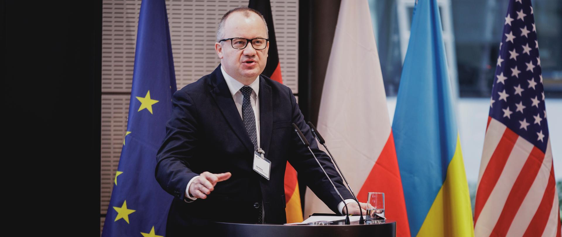 Internationale Konferenz zum Voelkerstrafrecht im Bundesministerium der Justiz zum Thema 'Voelkerrechtsverbrechen suehnen - Kriegsverbrecher zur Verantwortung ziehen’ in Berlin, 23.02.2024. / Fotografiert im Auftrag des Bundesministeriums der Justiz.
