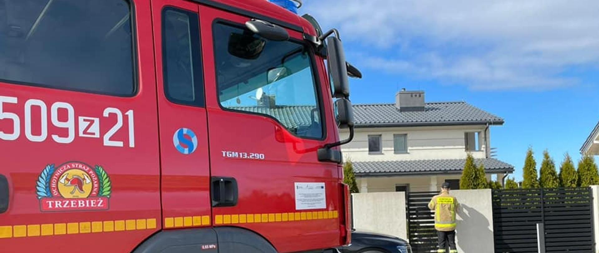 Kabina samochodu pożarniczego