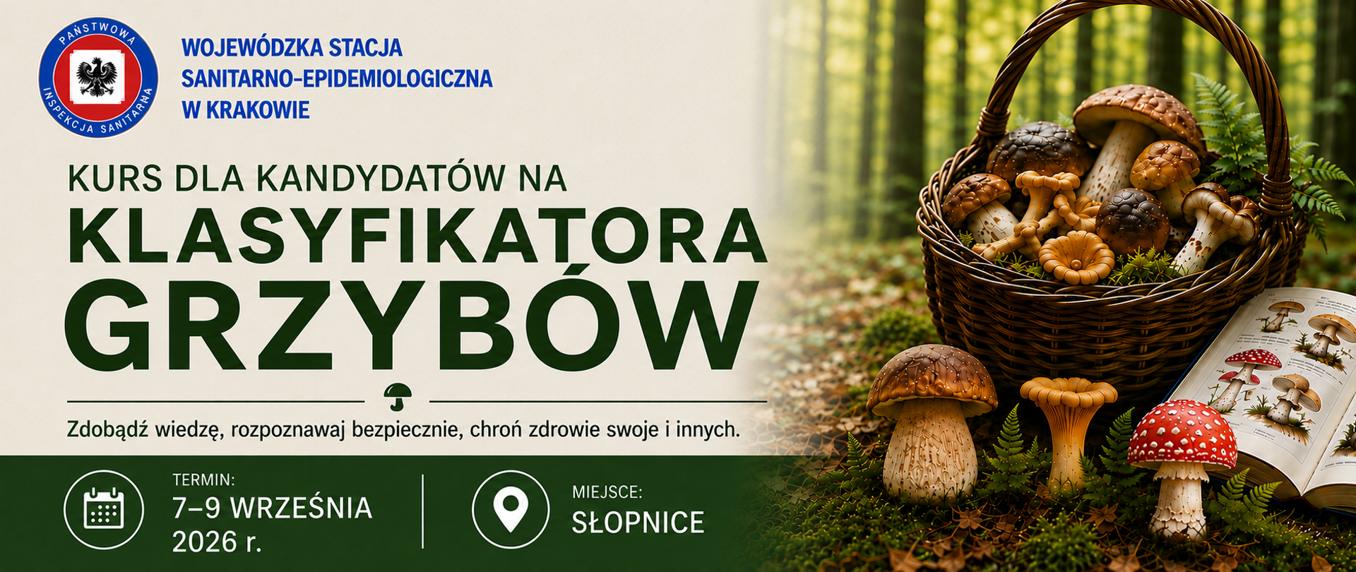 Kurs dla klasyfikatora grzybów