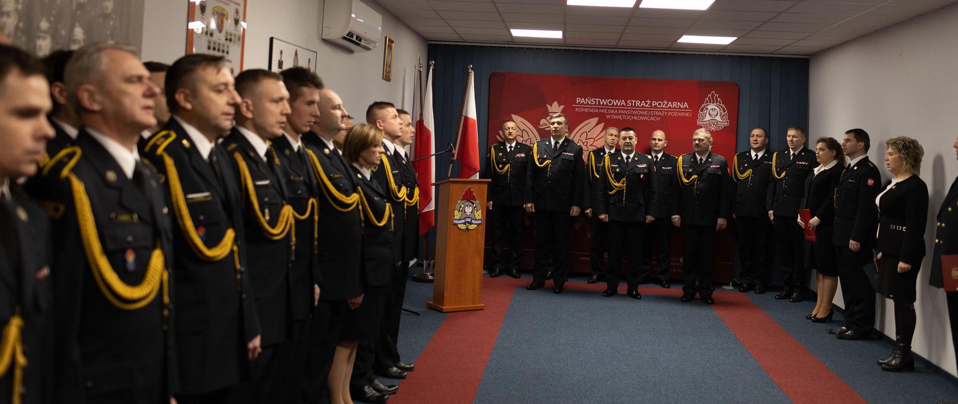 Uroczyste przekazanie obowiązków służbowych w KM PSP w Chorzowie oraz KM PSP w Świętochłowicach