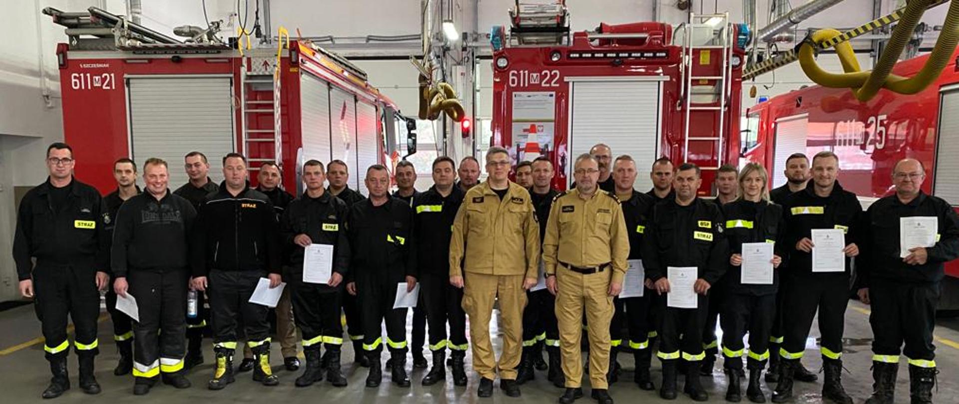 Zakończenie szkolenia z zakresu ratownictwa technicznego dla strażaków ratowników OSP