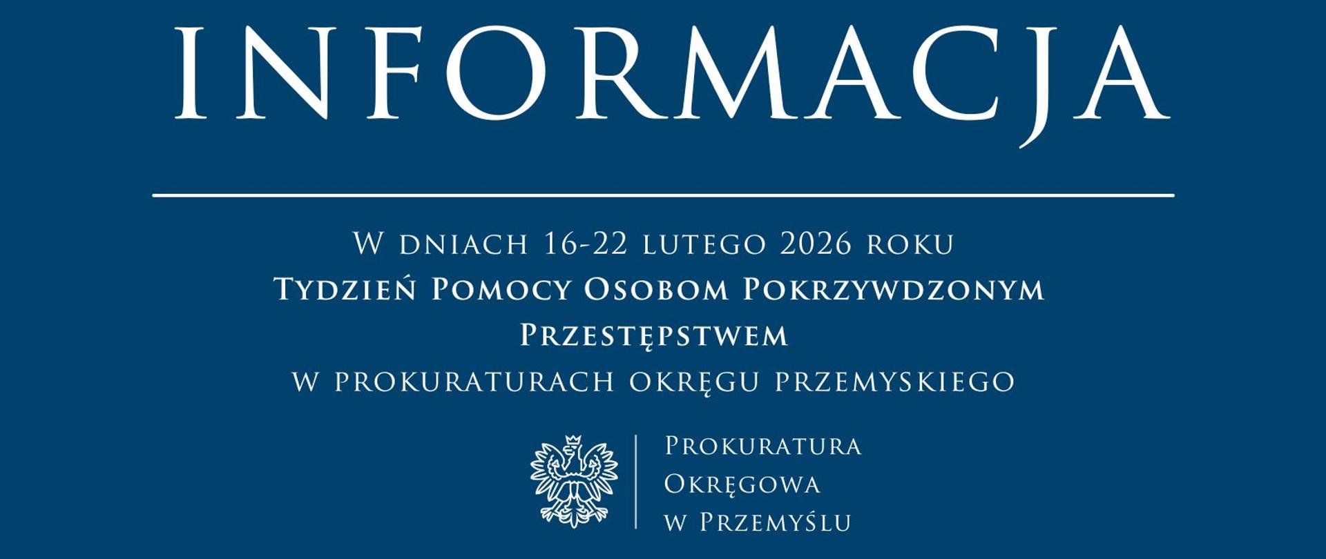 Tydzień POmocy osobom pokrzywdzonym przestępstwem 2026