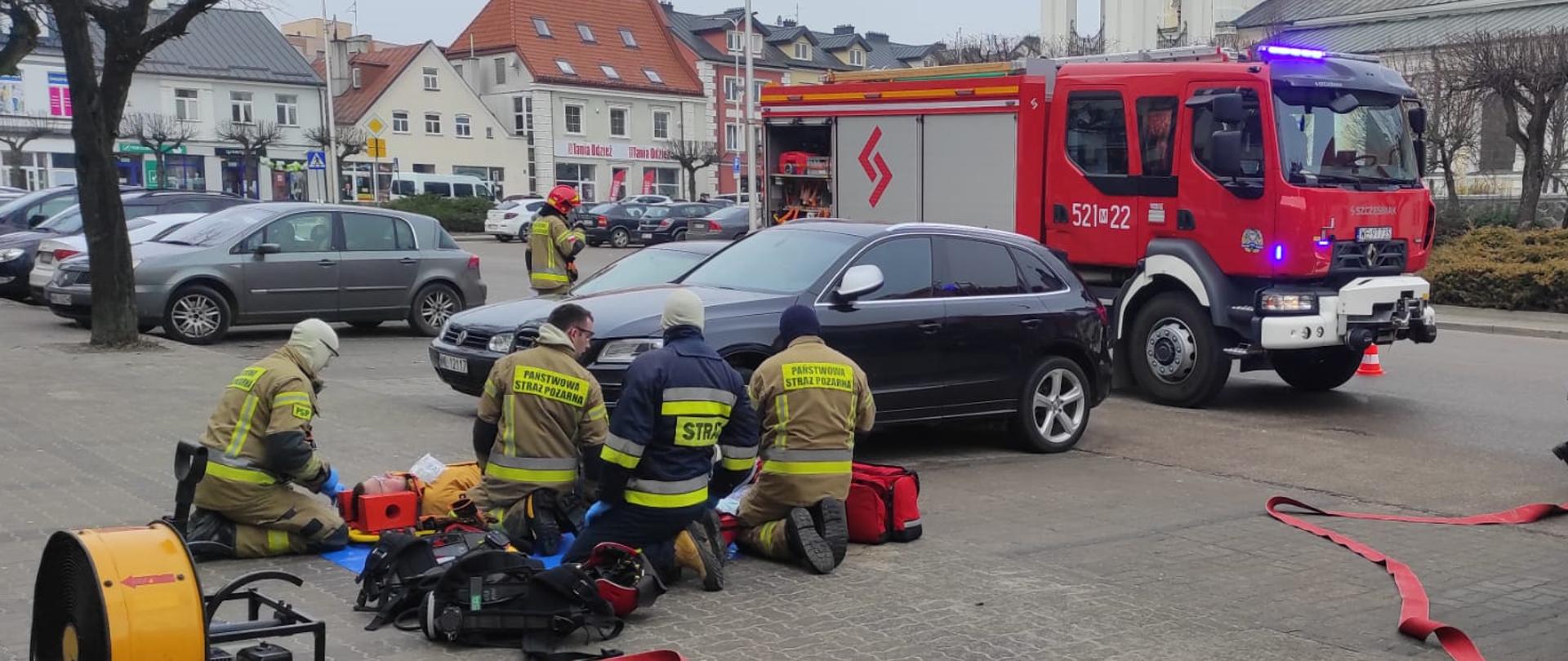 Pożar na trzecim piętrze w Miejskim Domu Kultury w Mławie