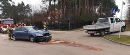 Kolizja dwóch samochodów Działdowo