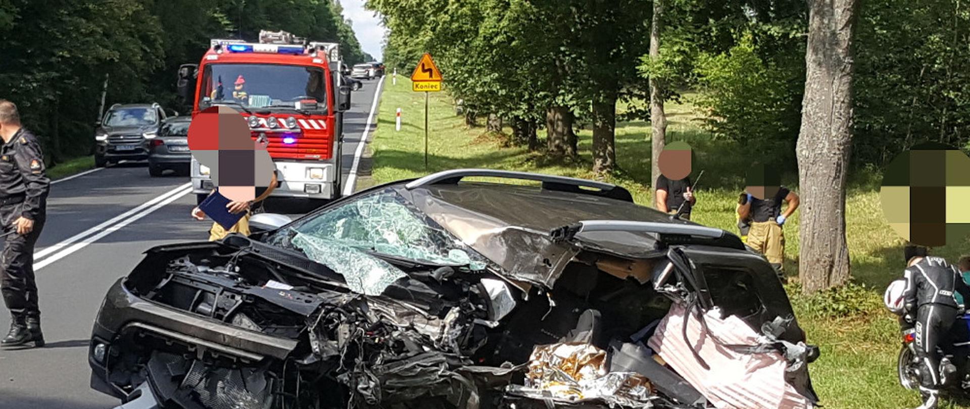 Zderzenie samochodu dostawczego z osobowym przy miejscowości Dobrogoszcz