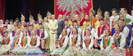 the presidential couple in Chicago at the Copernicus Center with Polonia music groups