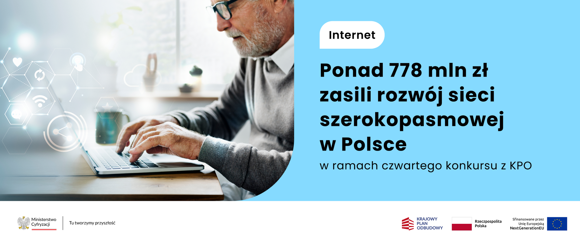 Ponad 778 mln zł zasili rozwój sieci szerokopasmowej w Polsce