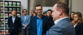 Prime Minister Mateusz Morawiecki during his visit to Melvit S.A.