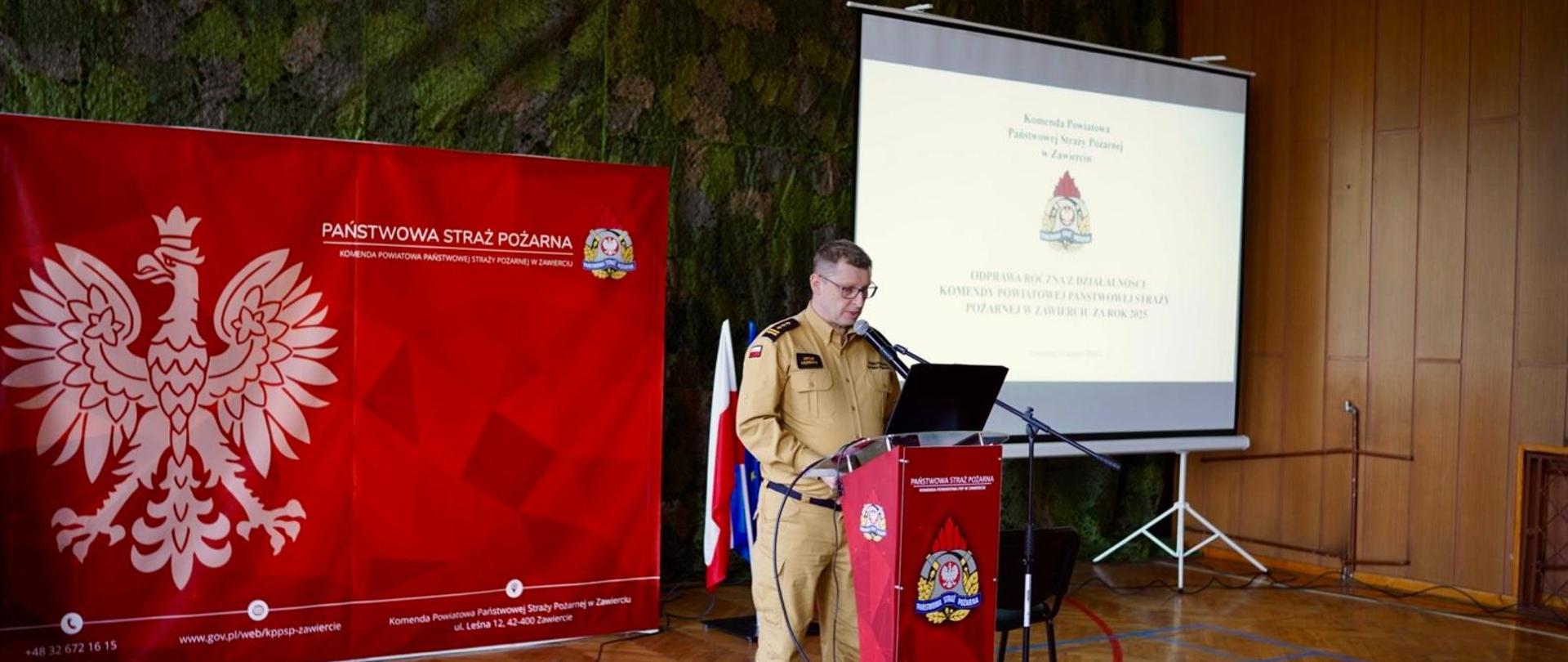 Odprawa roczna podsumowująca działalność KP PSP w Zawierciu za rok 2025 