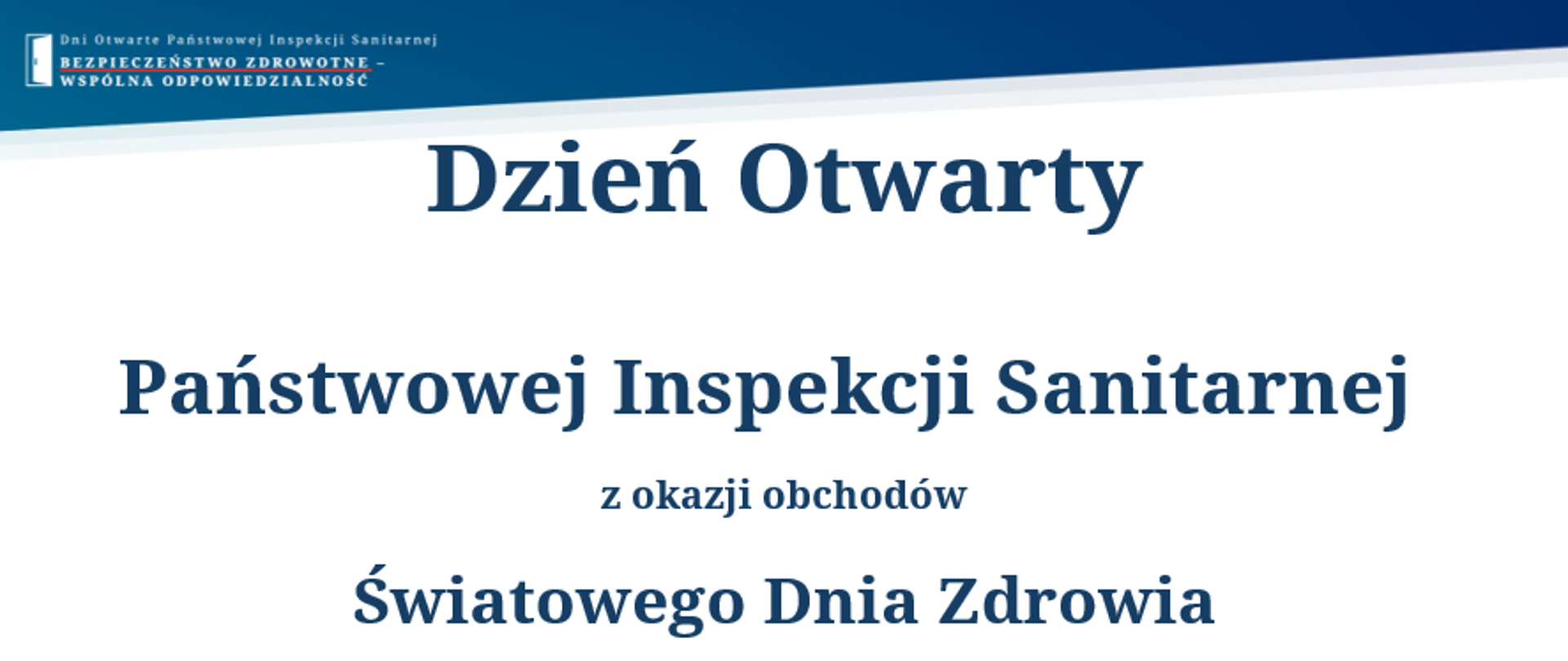 Dzień Otwarty Państwowej Inspekcji Sanitarnej