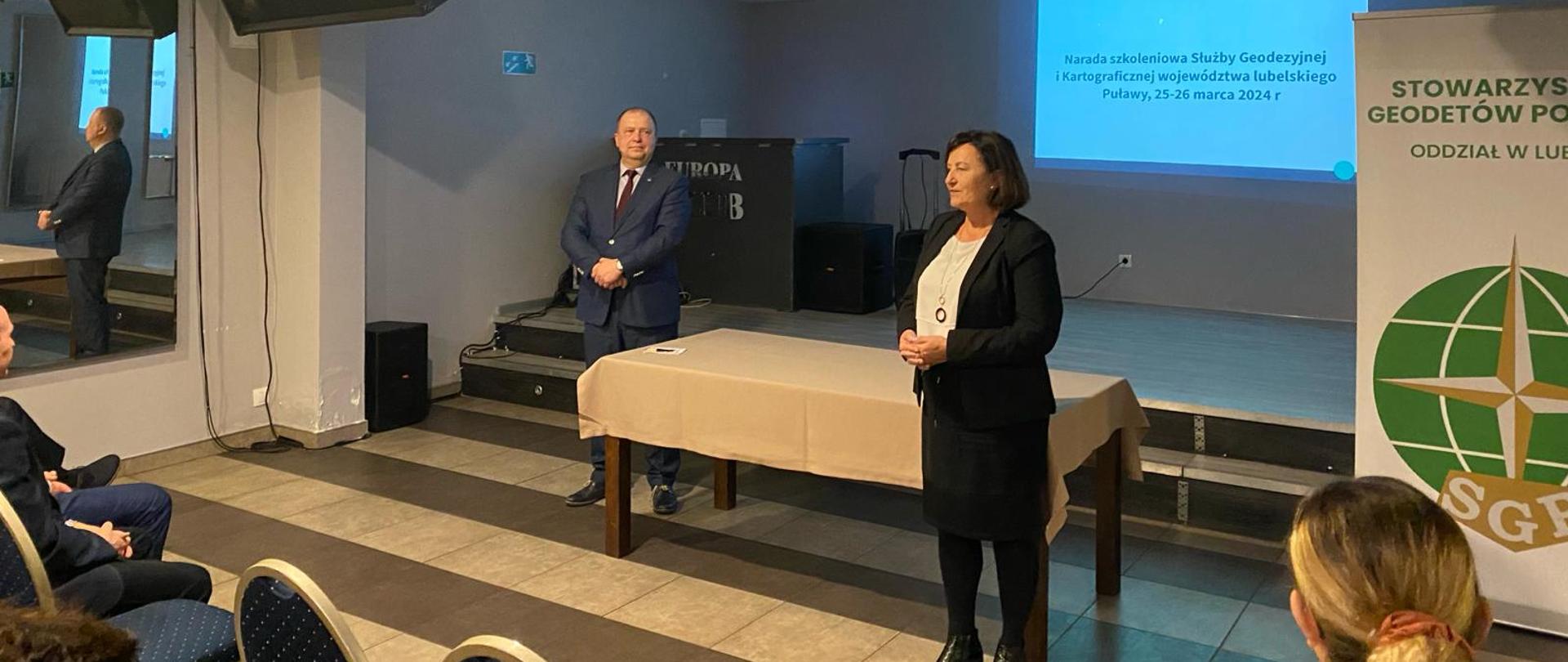Główny Geodeta Kraju Alicja Kulka na naradzie SGiK województwa lubelskiego