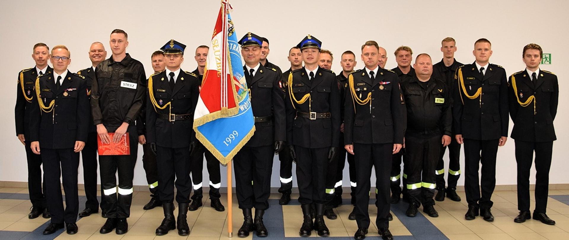 Uroczysta zbiórka z okazji ślubowania strażaka Patryka Skarżyńskiego