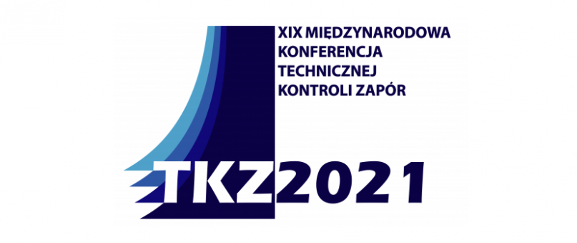 Logo konferencji TKZ 2021 dotyczącej technicznej kontroli zapór.
