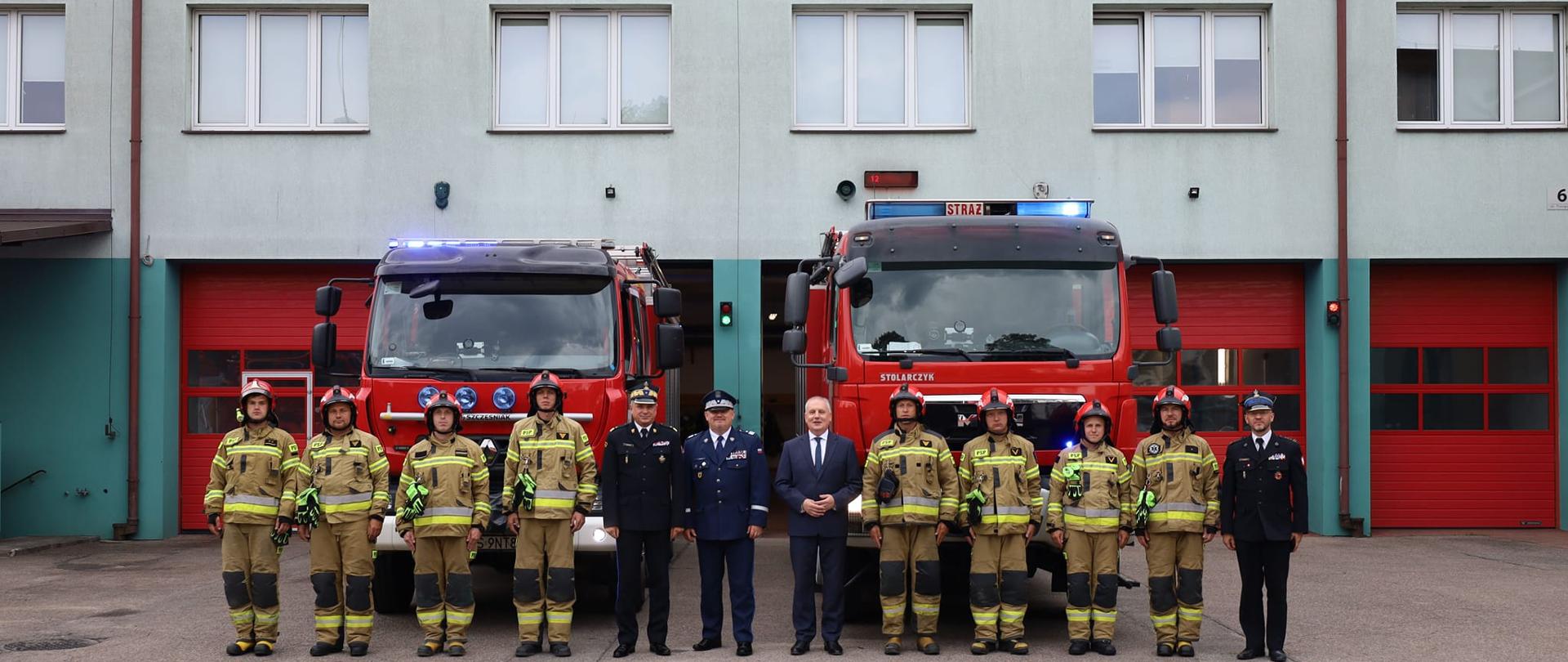 Wojewoda pomorski z wizytą w KP PSP Kościerzyna