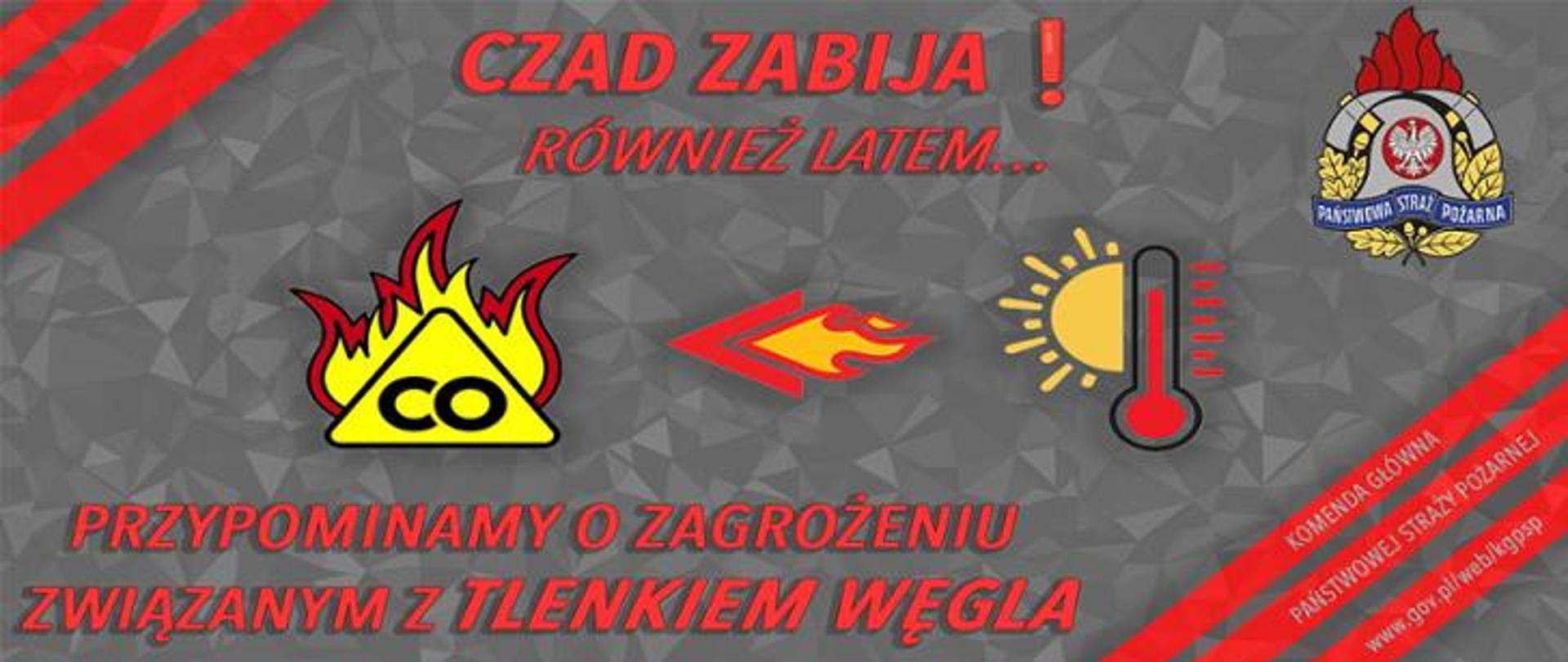 Uwaga na zatrucia tlenkiem węgla latem