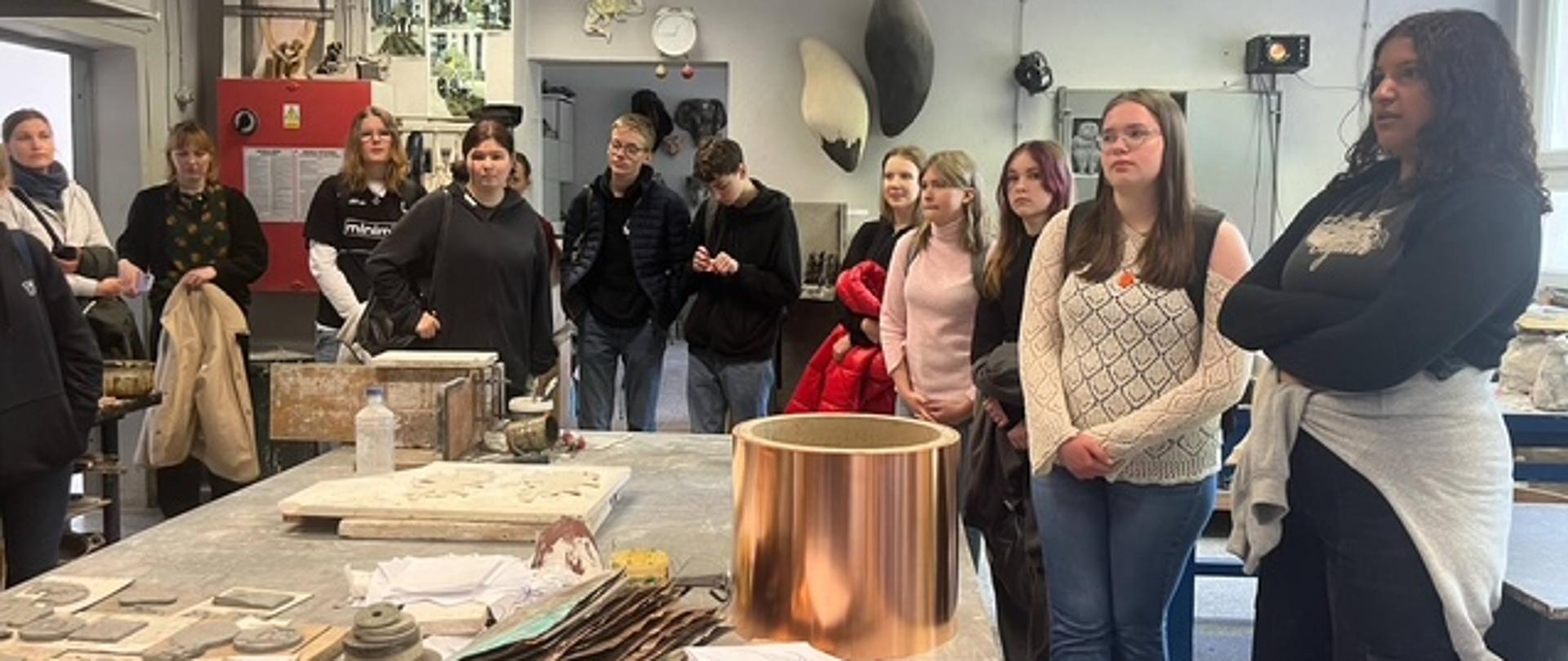 Wizyta uczniów z Gymnasium w Recklinghausen w PLSP w Gdyni