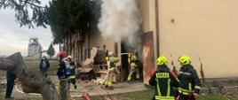 Pożar kotłowni w warsztacie