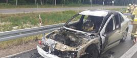 Pożar samochodu osobowego w m. Zygmuntowo