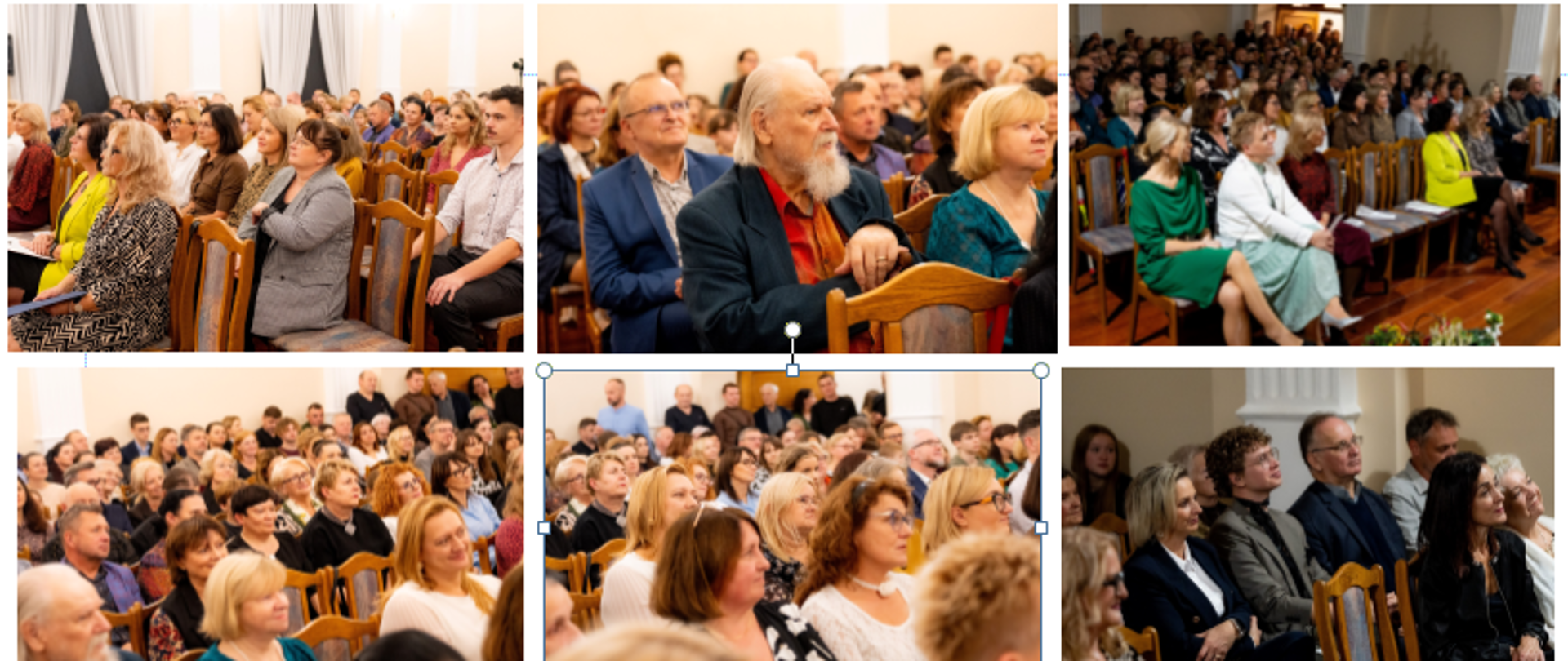 Publiczność w sali koncertowej Państwowej Szkoły Muzycznej I stopnia w Lublińcu podczas Jubileuszu 55- lecia szkoły