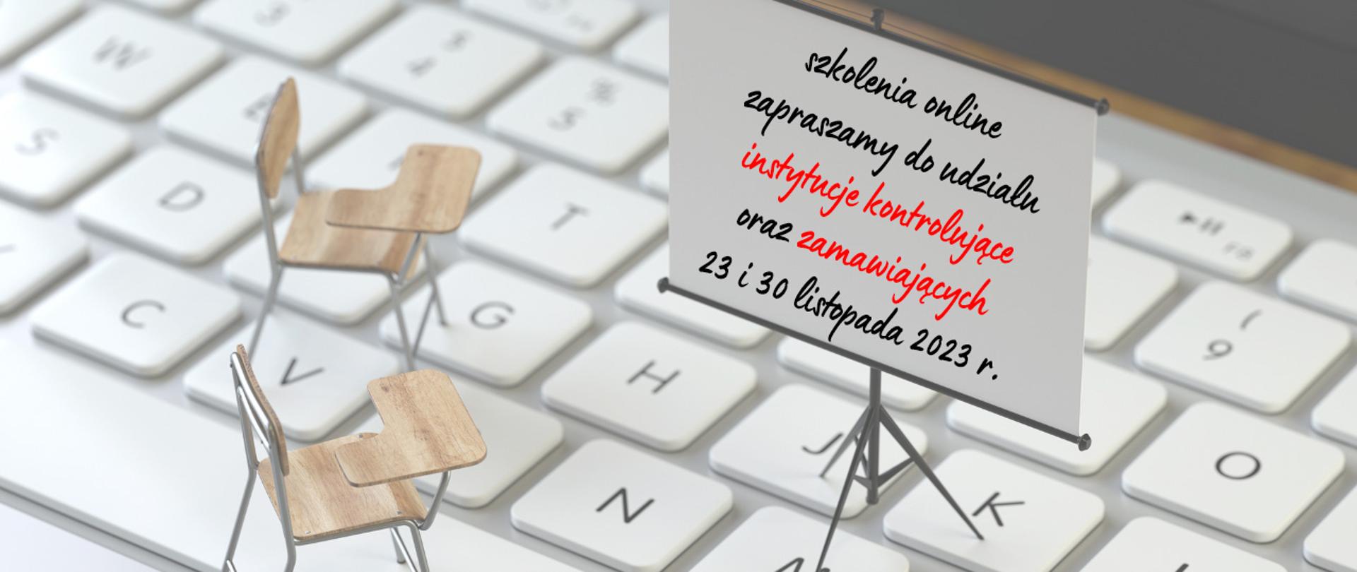 Szkolenia online organizowane przez Urząd Zamówień Publicznych dla instytucji kontrolujących i zamawiających w ramach Polityki zakupowej państwa - 23 i 30 listopada 2023 r.