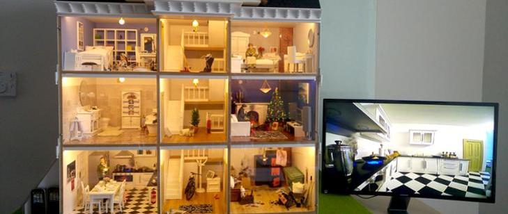 Mobilny symulator zagrożeń pożarowych domu jednorodzinnego